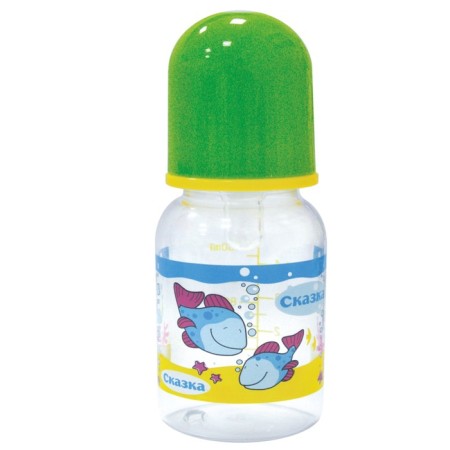 A bottle for feeding "Underwater World", 125 ml, mix-1