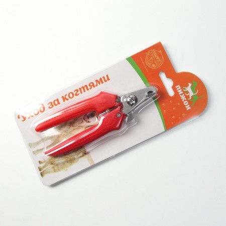 Small side claws with straight handles, a hole of 9 mm, red-4