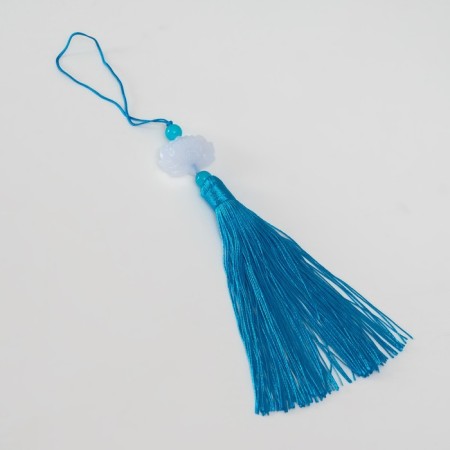 Suspension textiles, plastic "Brush. Lotus" Blue 1.2x2.7x14.5 cm-3