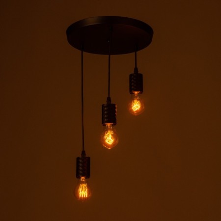 Lamp "Skin" 3he27 40W black 30x30x16-60cm-2
