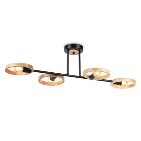 Suspended Ambrella Traditional Loft TR8248, E27, Black, Light Wood