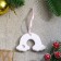 A set of Christmas tree decorations for coloring 4 pcs. "Unicorns" with a suspension, brush