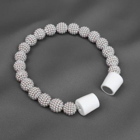 Picking for curtains “Beads from beads”, D = 1.3 cm, 30 cm, color gray color-1