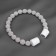 Picking for curtains “Beads from beads”, D = 1.3 cm, 30 cm, color gray color