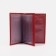 Cover for autoDocations and passports, red color
