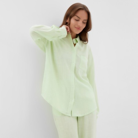Пижама женская (рубашка и брюки) KAFTAN Lime series р. 44-46-7