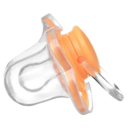 Nipple - silicone dummy classic, from 0 months, color orange-1
