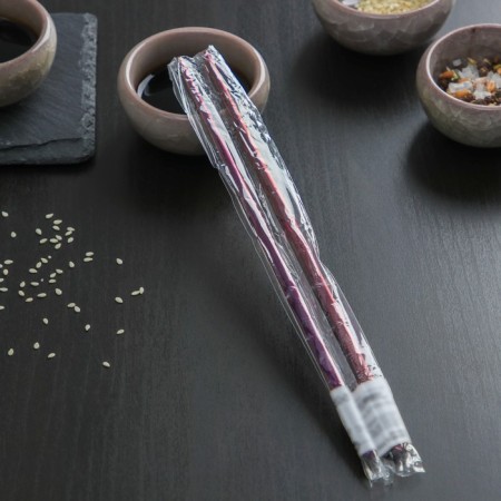 Bacchette sushi sticks, length 21 cm, purple color-3