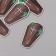 Decor for creativity wood "coffin" set of 5 pcs 5.5x3.4x0.3 cm