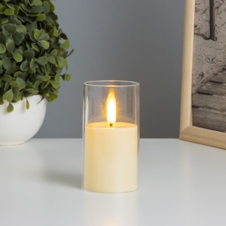 Lamp "Candle in a glass" 3xlr44, 5.7x5.7x10cm-1
