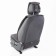 Front seats Car Performance, 2 pcs, alcantara, black-red