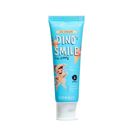 Children's gel toothpaste Consly Dino’s Smile with xylithic and flammable taste, 60 g-1