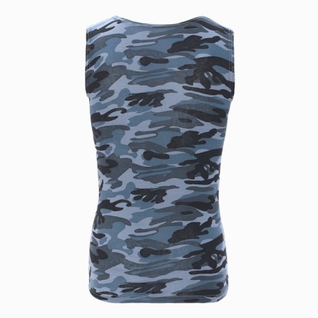 T -shirt male, blue color/camouflage, size 48-6