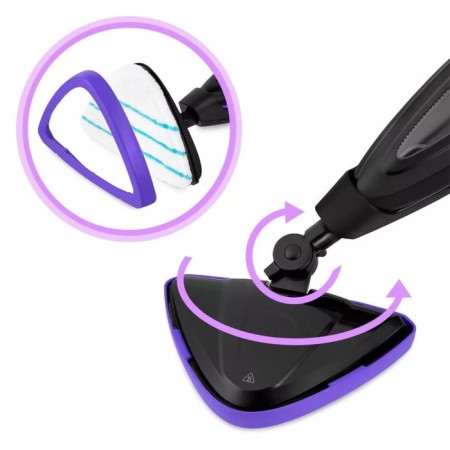 Steam mop KitFort KT-1051, 1500 W, 380 ml, cord 4.9 m, black-violet-2