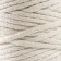 Knitting cord "Puff" 100% cotton width 5mm 100m (milk)
