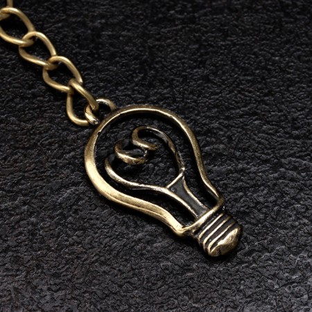 Souvenir-codes "Light bulb", brass, amber-1