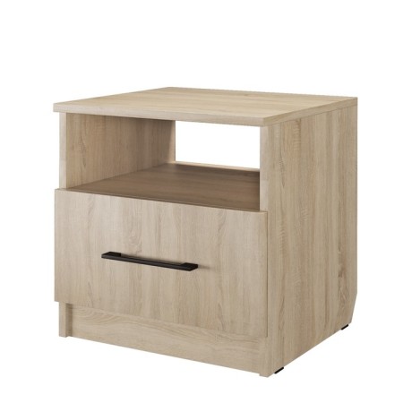 Bedside table "Dune No. 13", 450 × 423 × 455 mm, the color of the oak deck is light