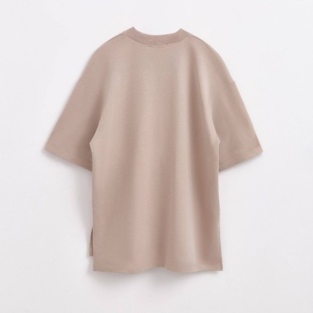 Female T -shirt, size XS, beige color-4