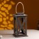 Kashpo wooden "Lantern. Provence" 17x17x31 cm brown