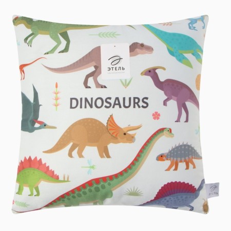 Decorative Ethel Pillow "Dinosaurs" 40*40cm, velor-5