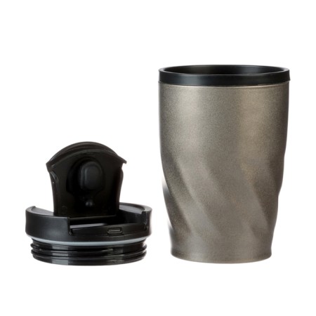 Thermal circle, 350 ml, graphics, retains heat 2 hours, 13.5 x 8 cm, gray metallic-1
