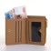 Women's wallet on the button, beige color