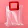 Gift package from PVC, red, 25 x 28 x 15 cm