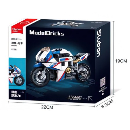 Designer motorcycle Sluban Models, 242 details, 6+-4