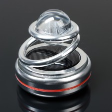 The accessory on the panel, gravitational rings, rotates from the sun, ship, silver