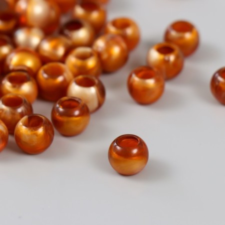 Beads for creativity Plastic "Golden Lights. Ball" set of 20 g 1x1x0.8 cm