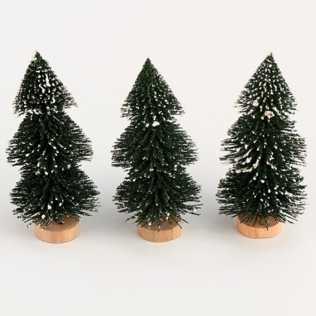 Miniature Puppet "Christmas tree with snow", set of 3 pcs., Size 1 pc. - 8 × 4 × 4 cm-2