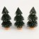 Miniature Puppet "Christmas tree with snow", set of 3 pcs., Size 1 pc. - 8 × 4 × 4 cm
