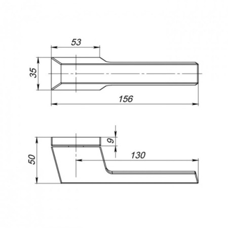 Separate handle Brick UCS MWSC-33, Italian tie-1