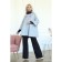 Female coat, size 46, gray color