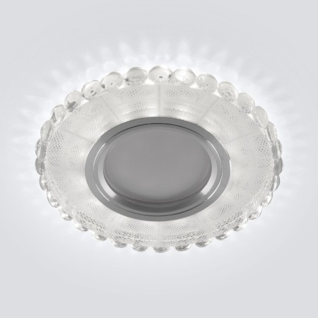 A spotlight with LED lighting Elektrostandard, Ligat, 101x101x19 mm, G5.3, 4200K, Mirror, White color-1