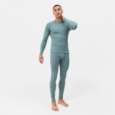 Male thermal underwear (jumper, trousers) minku color khaki, size 52-9