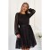 Women's dress, size 42, black color, red 5503