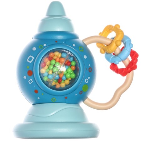 Rattle "pipe", blue color, crush me-1