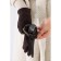 Gloves are female, dimensionless, without insulation, brown color