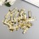 Tough suspension for paintings, photo frames metal (set 40 pcs) gold 4x0.5 cm