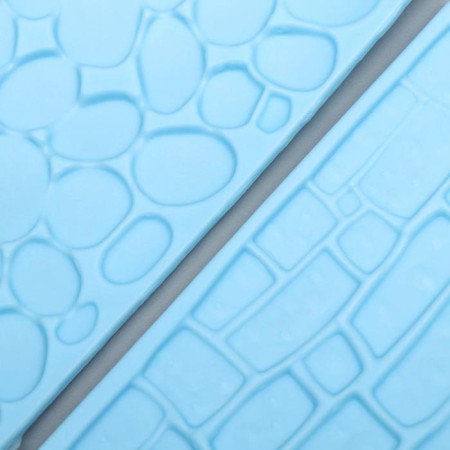 Border stencil stencil plastic "Round Stone+rectangular" set 2pcs 14.5x6.8 cm-2