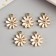 Decor for creativity metal, enamel, rhinestones "Chamomile" 2.2x1.8 cm