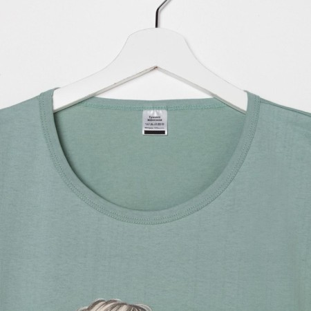 Homemade dress, mint color, size 54-4