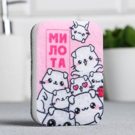 Washing sponge "Milot" 9x6 cm-1