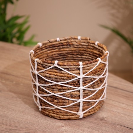 Wicker basket 20x20x17 cm-1