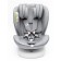 AMAROBABY Champion, ISOFIX fastening, class D, group 0+/1/2/3 (0-36 kg), gray gray