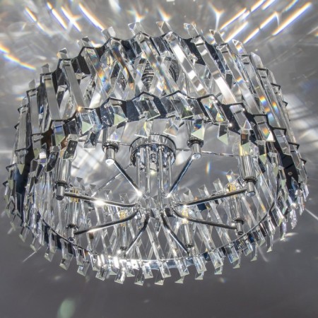 Suspendor Lamp Citilux "Ingvar" CL334281, 60x60x45 cm, 8x60W, E14, Gray Color-12