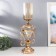 Summary metal, glass per 1 candle "Extraordinary Cup" Gold 55x14x23 cm