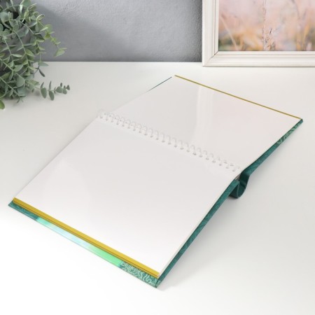 Photo album on 20 magnetic sheets 23x28 cm, int. spiral "Bloom" orchids-2