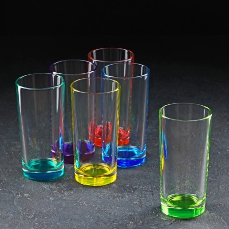 Glass glass "smooth", 290 ml, color mix-2